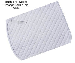 Tough-1 AP Quilted Dressage Saddle Pad- White