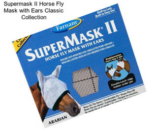 Supermask II Horse Fly Mask with Ears Classic Collection