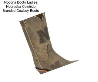 Nocona Boots Ladies Nebraska Cowhide Branded Cowboy Boots