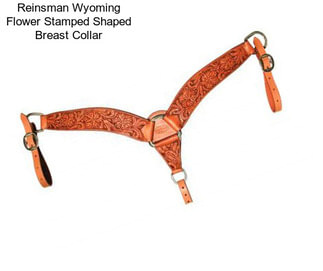 Reinsman Wyoming Flower Stamped Shaped Breast Collar