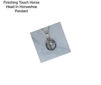 Finishing Touch Horse Head In Horseshoe Pendant