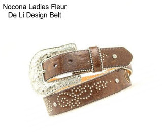 Nocona Ladies Fleur De Li Design Belt