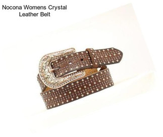 Nocona Womens Crystal Leather Belt