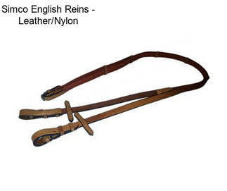 Simco English Reins - Leather/Nylon