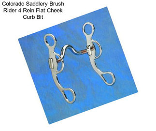 Colorado Saddlery Brush Rider 4 Rein Flat Cheek Curb Bit