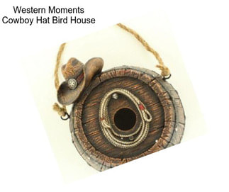 Western Moments Cowboy Hat Bird House