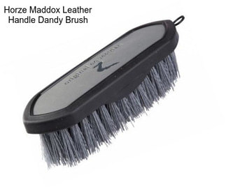 Horze Maddox Leather Handle Dandy Brush
