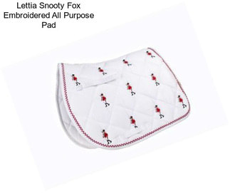 Lettia Snooty Fox Embroidered All Purpose Pad