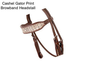 Cashel Gator Print Browband Headstall