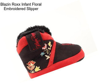 Blazin Roxx Infant Floral Embroidered Slipper