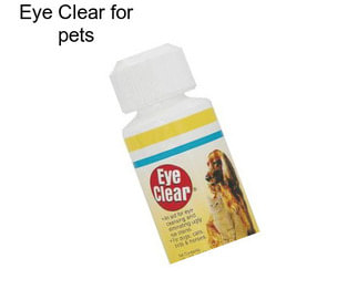 Eye Clear for pets