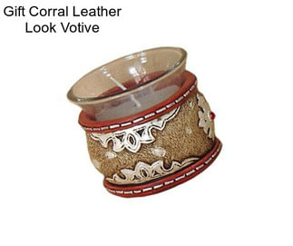 Gift Corral Leather Look Votive