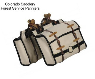 Colorado Saddlery Forest Service Panniers