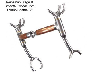 Reinsman Stage B Smooth Copper Tom Thumb Snaffle Bit