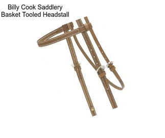 Billy Cook Saddlery Basket Tooled Headstall