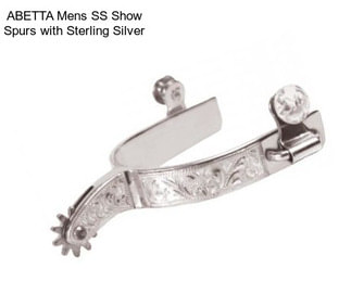 ABETTA Mens SS Show Spurs with Sterling Silver