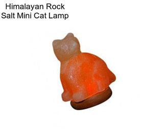 Himalayan Rock Salt Mini Cat Lamp