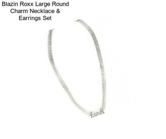 Blazin Roxx Large Round Charm Necklace & Earrings Set
