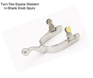 Turn-Two Equine Western U-Shank Knob Spurs