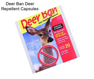 Deer Ban Deer Repellent Capsules