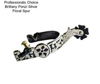 Professionals Choice Brittany Ponzi Silver Floral Spur