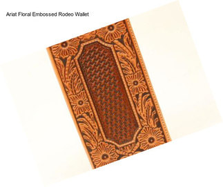 Ariat Floral Embossed Rodeo Wallet