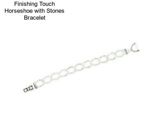 Finishing Touch Horseshoe with Stones Bracelet