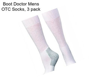 Boot Doctor Mens OTC Socks, 3 pack
