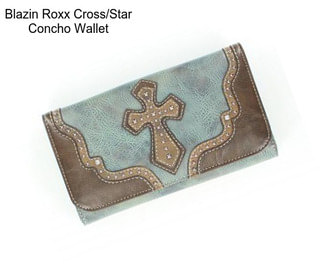 Blazin Roxx Cross/Star Concho Wallet