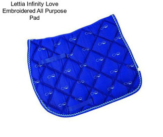 Lettia Infinity Love Embroidered All Purpose Pad