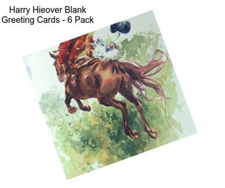 Harry Hieover Blank Greeting Cards - 6 Pack