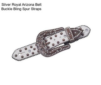 Silver Royal Arizona Belt Buckle Bling Spur Straps