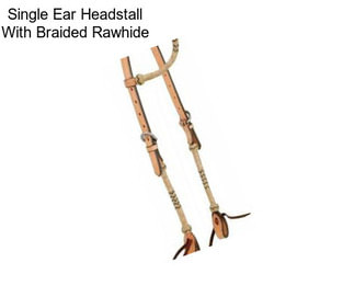 Single Ear Headstall With Braided Rawhide