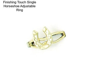 Finishing Touch Single Horseshoe Adjustable Ring