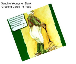 Genuine Youngster Blank Greeting Cards - 6 Pack