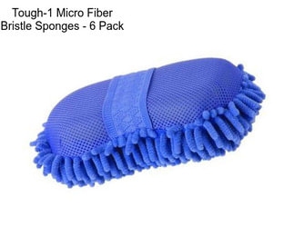 Tough-1 Micro Fiber Bristle Sponges - 6 Pack