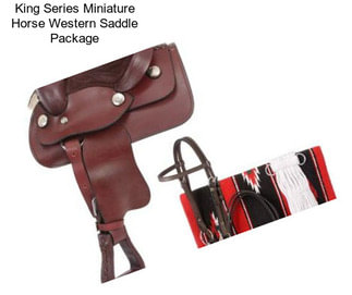 King Series Miniature Horse Western Saddle Package