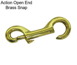 Action Open End Brass Snap