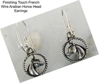 Finishing Touch French Wire Arabian Horse Head Earrings