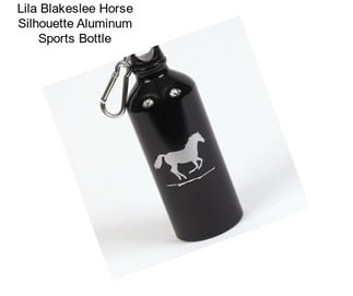 Lila Blakeslee Horse Silhouette Aluminum Sports Bottle