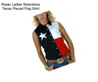 Roper Ladies Sleeveless Texas Pieced Flag Shirt