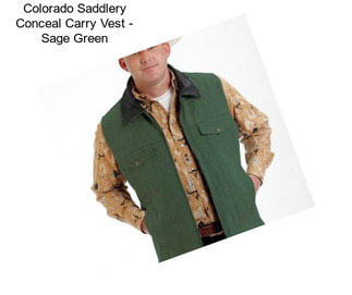 Colorado Saddlery Conceal Carry Vest - Sage Green