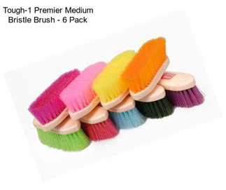 Tough-1 Premier Medium Bristle Brush - 6 Pack