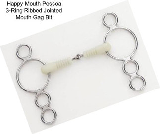 Happy Mouth Pessoa 3-Ring Ribbed Jointed Mouth Gag Bit