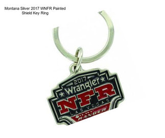 Montana Silver 2017 WNFR Painted Shield Key Ring