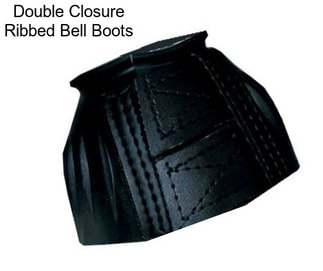 Double Closure Ribbed Bell Boots