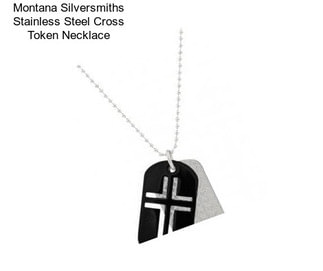 Montana Silversmiths Stainless Steel Cross Token Necklace