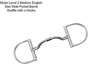 Myler Level 2 Medium English Dee Wide Ported Barrel Snaffle with o Hooks