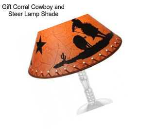 Gift Corral Cowboy and Steer Lamp Shade
