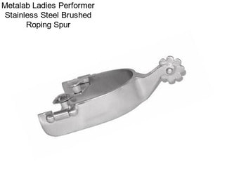 Metalab Ladies Performer Stainless Steel Brushed Roping Spur